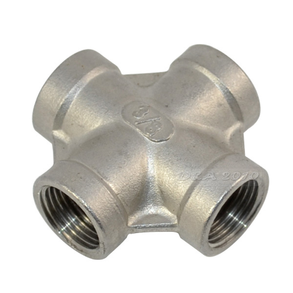 ο 3/8 & 4   ڰ  θ SS 304    New/Brand New 3/8& 4 Way Female Cross Coupling Stainless Steel SS 304 Thread Pipe Fittings New